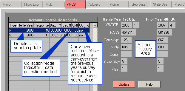 ARCS Screen