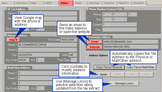 Data Entry Screens