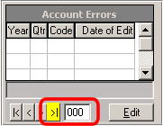 Search for a specific error by right double-clicking on last error