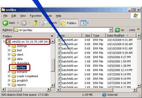 Error Files Folder