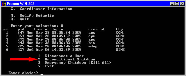 Promon Activity 8 Displaying Unconditional Shutdown Option