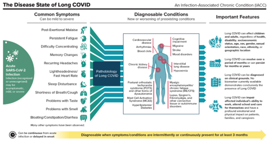 Diagram of the Disease State of Long COVID