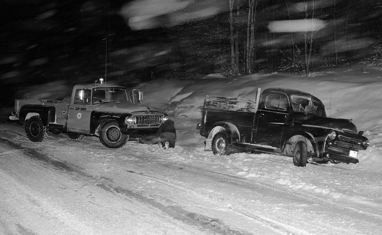 Winter Night Patrol Circa 1957