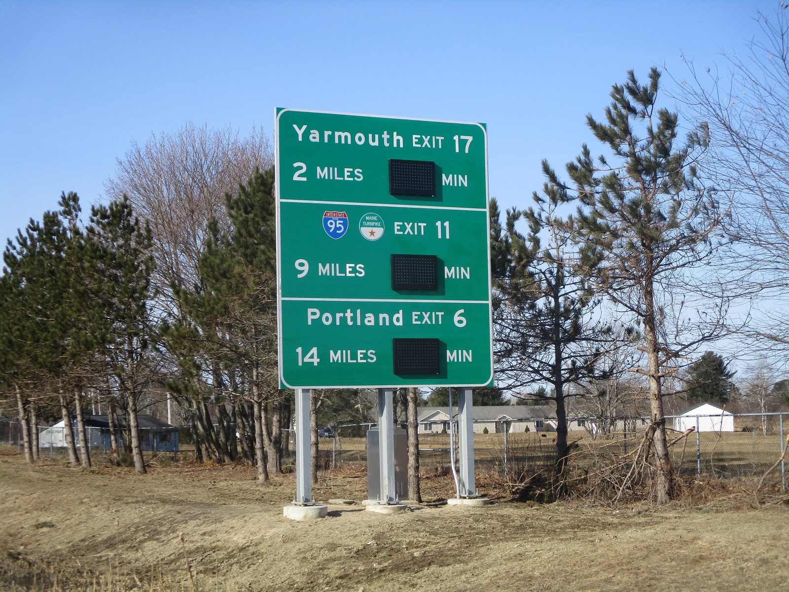 Sign at mile marker 19