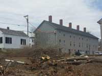 Hallowell's new parking lot_off Central Street