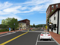 Hallowell Water St. Project: Academy St. Looking South
