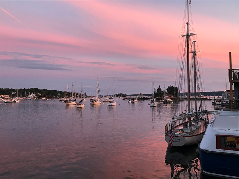 Boats at harbor