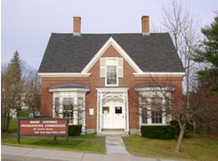 view of Issac Gage House from front