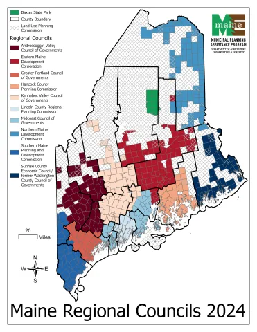Maine Regional Councils Map