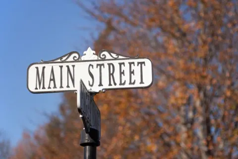 Sign that says "Main Street"