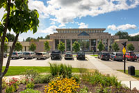 Main entrance to the Maine State Library within the Cultural building