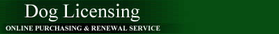 Dog Licensing Online Purchasing & Renewal Service