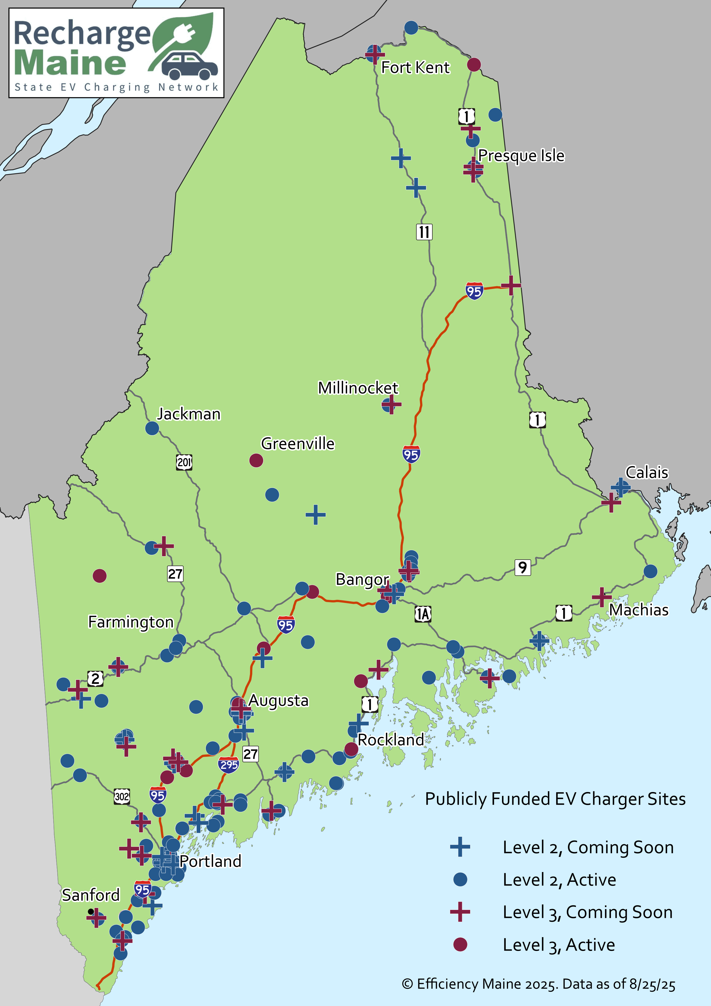 Publicly Funded EV Charger Sites