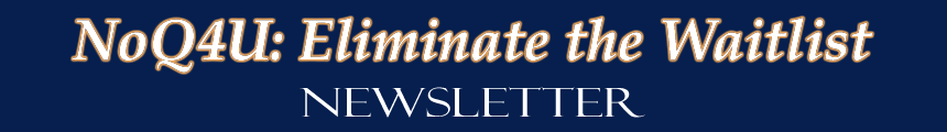 No queue for you, elminate the wait list news letter banner