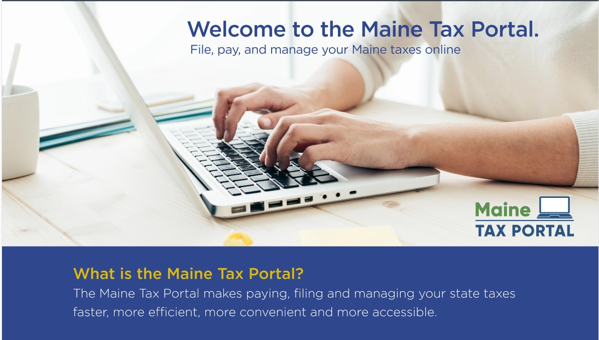 Maine Tax Portal Information Landing Image