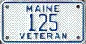 Image of a Maine Disabled Veteran motorcycle license plate