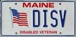 Image of Maine Disabled Veteran license plate