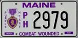 Image of Purple Heart license plate