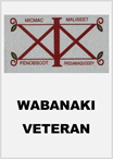 Wabanaki Veteran Decal