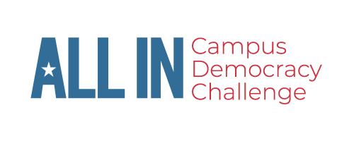 All In Campus Democracy Challenge graphic