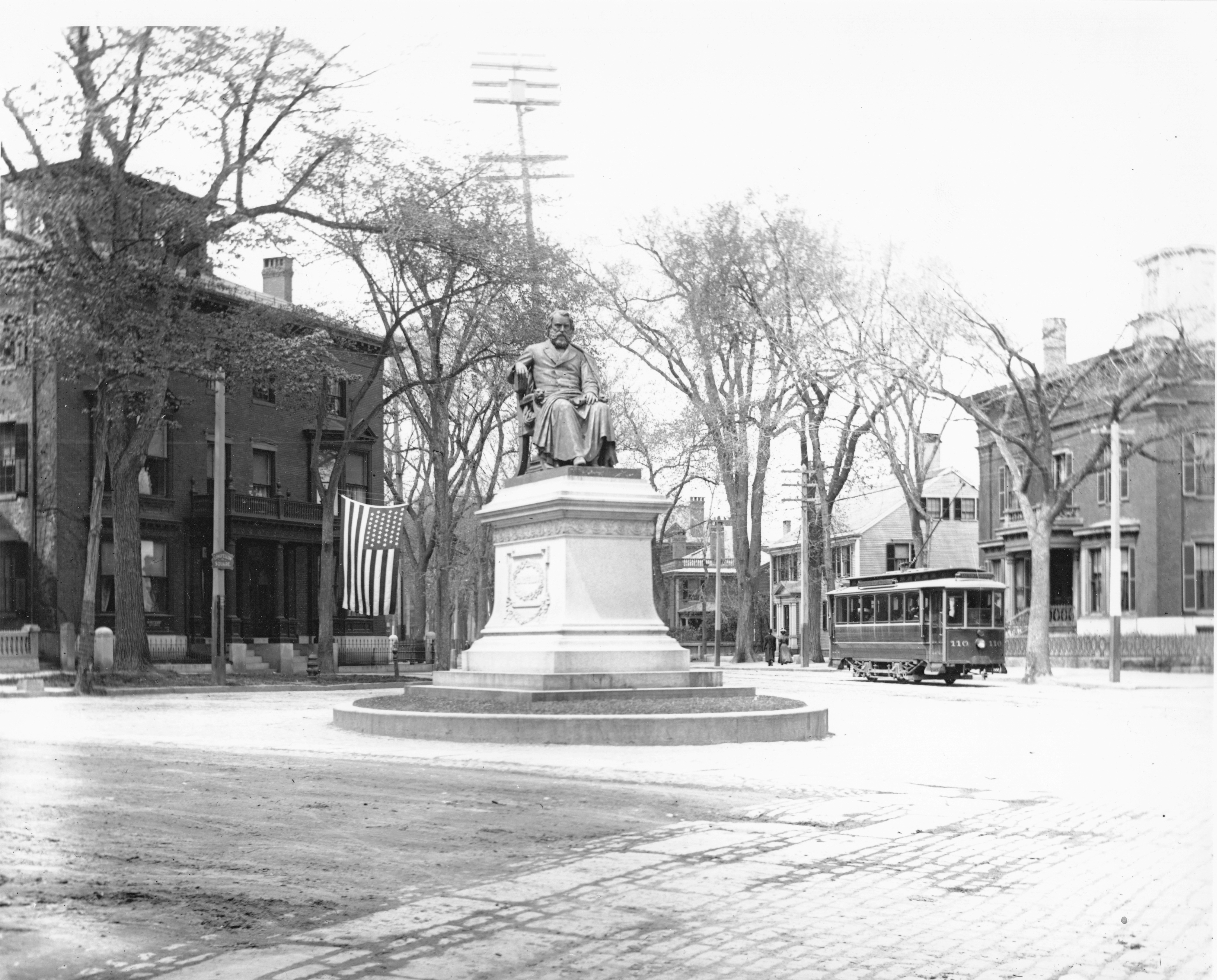 longfellow square statue 1910