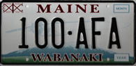 The Maine Wabanaki Recognition License plate