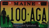 A Maine Agriculture Specialty Plate