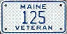 Maine Disabled Veteran motorcycle license plate