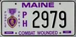 Purple Heart license plate