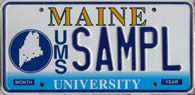 A University of Maine System specialty license plate