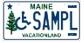 Image of Disabled license plate in Pine Tree design